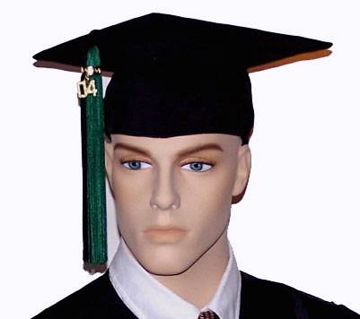 Black Mortarboard - Graduation Cap and Tassel